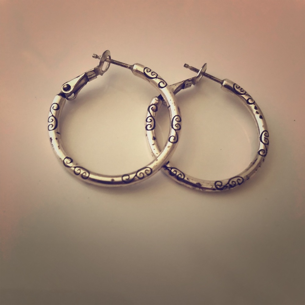 Brighten hoop earrings.
